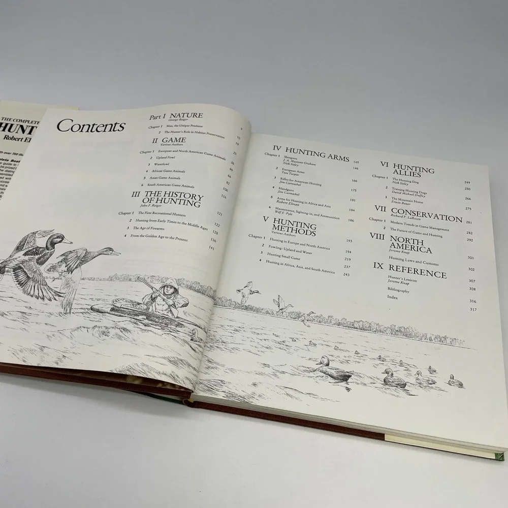 The Complete Book of Hunting Robert Elman Dust Jacket 1984 Field Shooting Sports